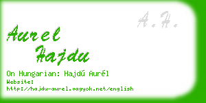 aurel hajdu business card